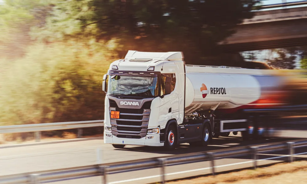 ADR transport Tanker used for ADR transport of dangerous goods